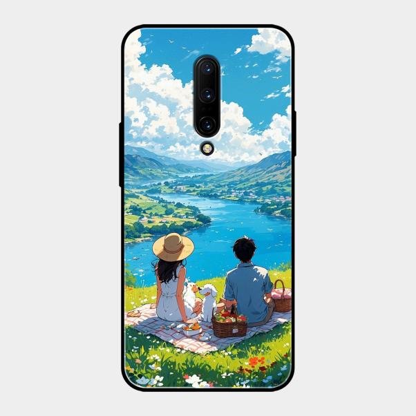 Lakeside Whimsy Glass Case Cover For Oneplus 7 Pro