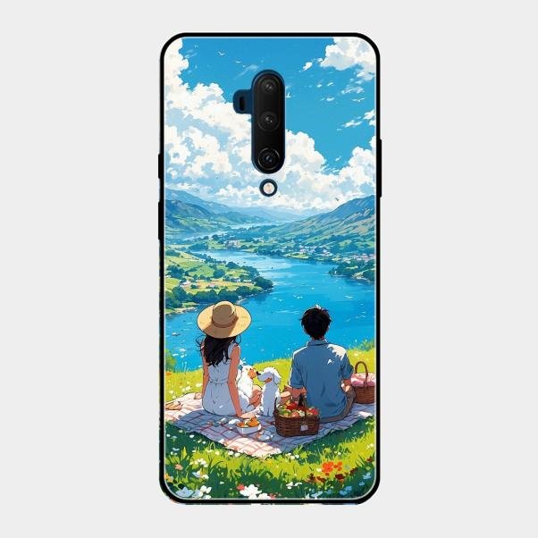 Lakeside Whimsy Glass Case Cover For Oneplus 7T Pro