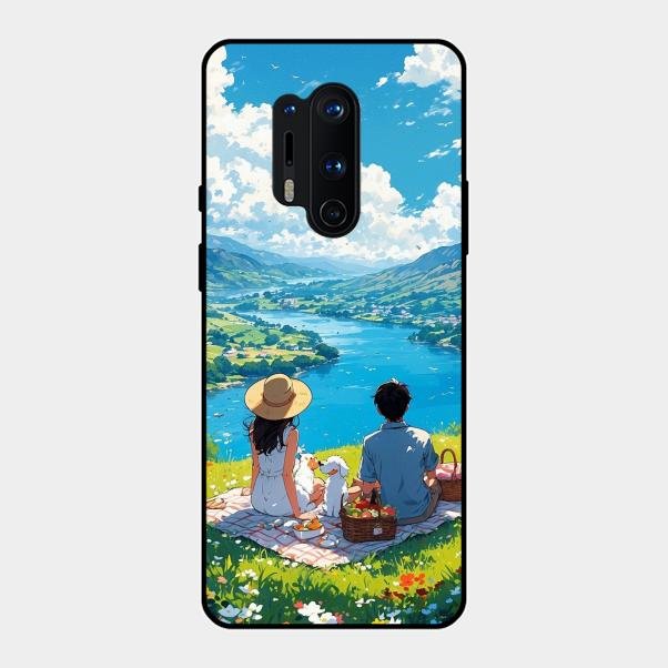 Lakeside Whimsy Glass Case Cover For Oneplus 8 Pro