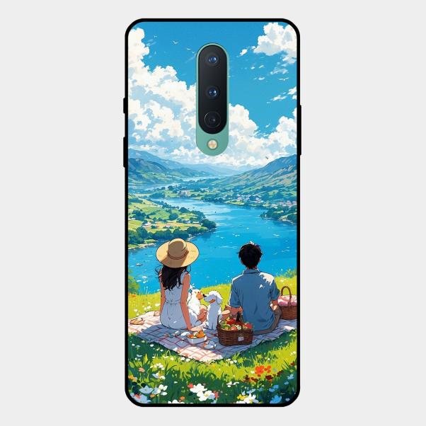Lakeside Whimsy Glass Case Cover For Oneplus 8