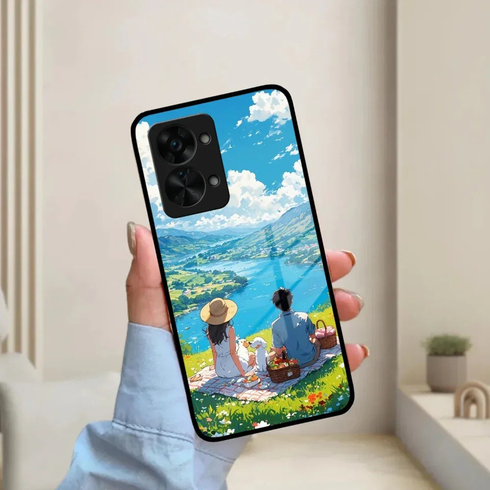 Lakeside Whimsy Glass Case Cover For OnePlus - ShopOnCliQ