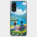 Lakeside Whimsy Glass Case Cover For Oppo A78 5G