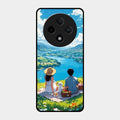 Lakeside Whimsy Glass Case Cover For Oppo F27 Pro Plus 5G