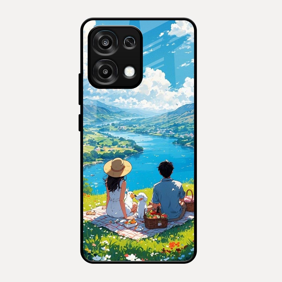 Lakeside Whimsy Glass Case Cover For Oppo F31 5G