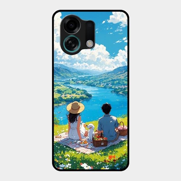 Lakeside Whimsy Glass Case Cover For Oppo K13 Turbo 5G