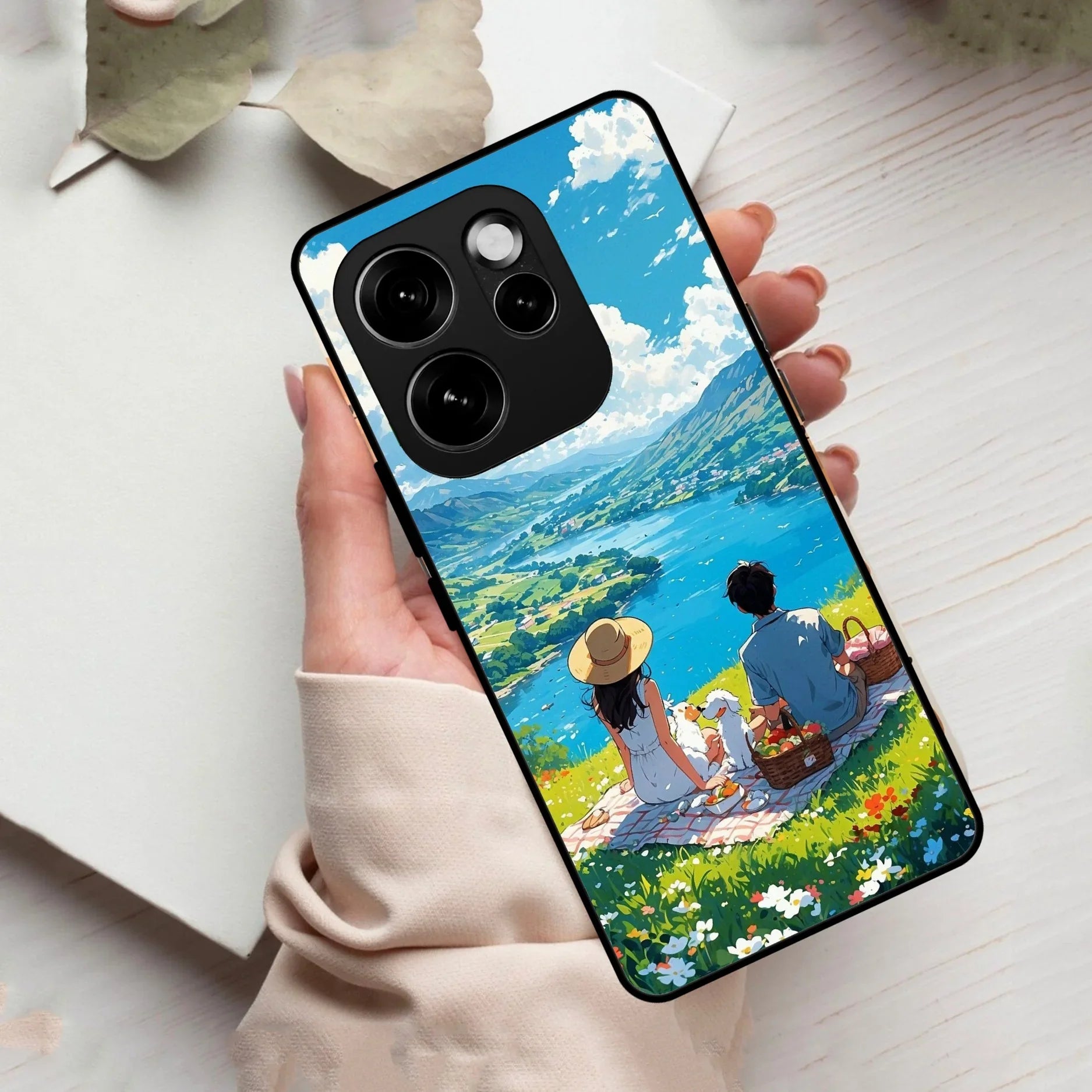 Lakeside Whimsy Glass Case Cover For Oppo