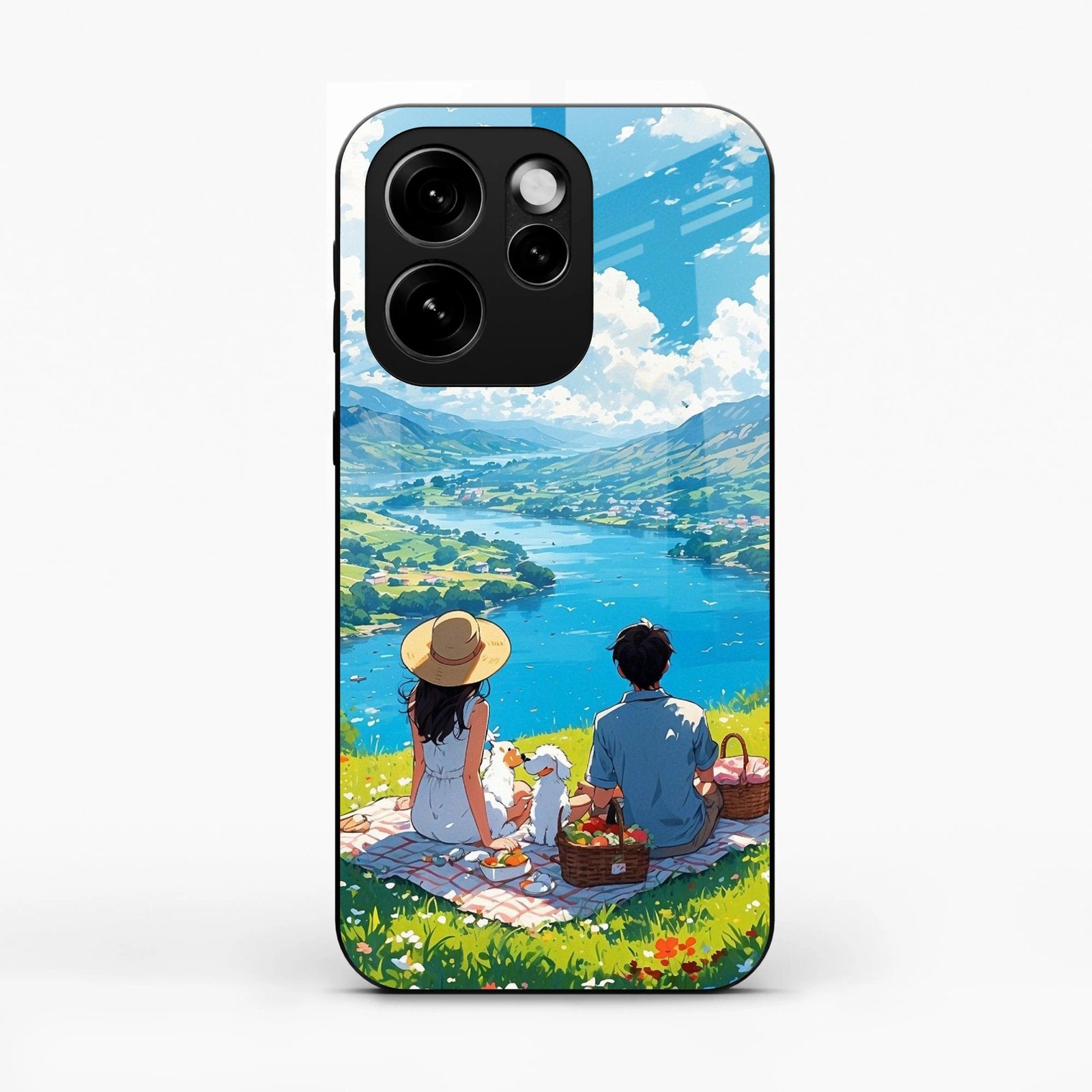 Lakeside Whimsy Glass Case Cover For Oppo Reno 15 Pro Mini 5G
