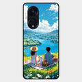 Lakeside Whimsy Glass Case Cover For Oppo Reno 8T 5G