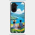 Lakeside Whimsy Glass Case Cover For Poco C71