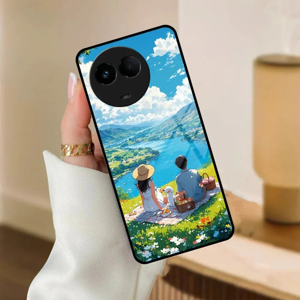 Lakeside Whimsy Glass Case Cover For Realme/Narzo - ShopOnCliQ