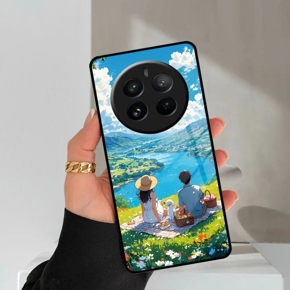 Lakeside Whimsy Glass Case Cover For Realme/Narzo - ShopOnCliQ