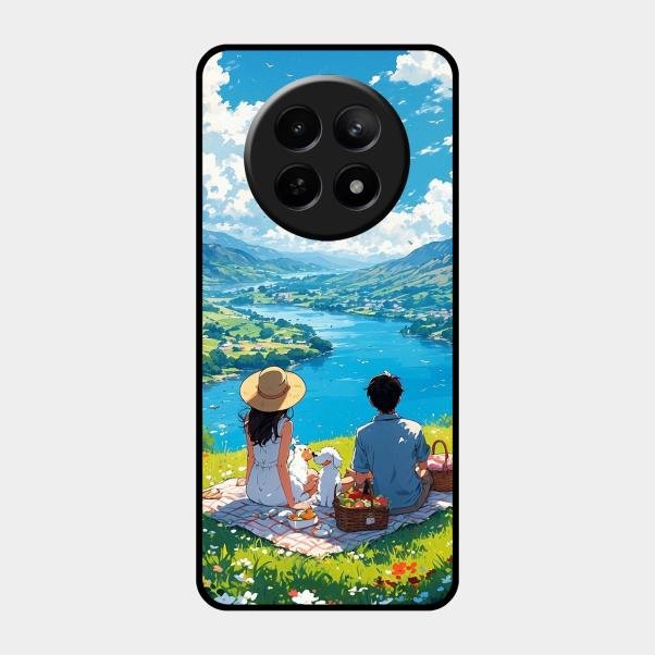 Lakeside Whimsy Glass Case Cover For Realme 12X 5G