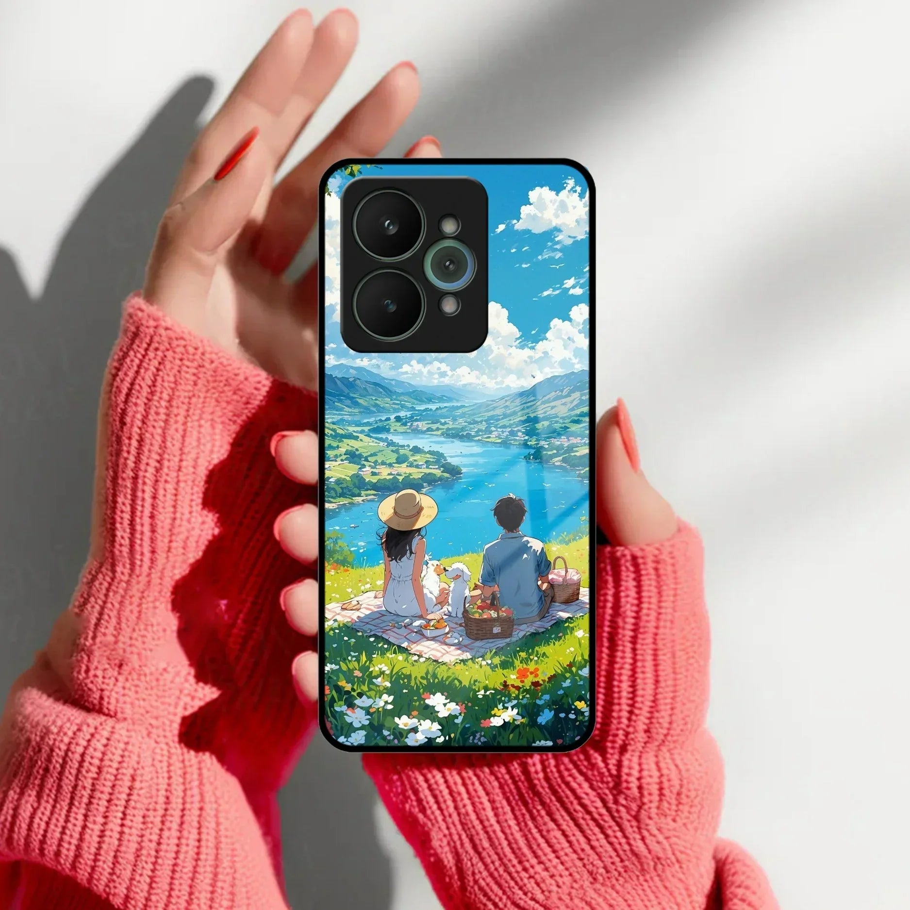 Lakeside Whimsy Glass Case Cover For Realme/Narzo - ShopOnCliQ