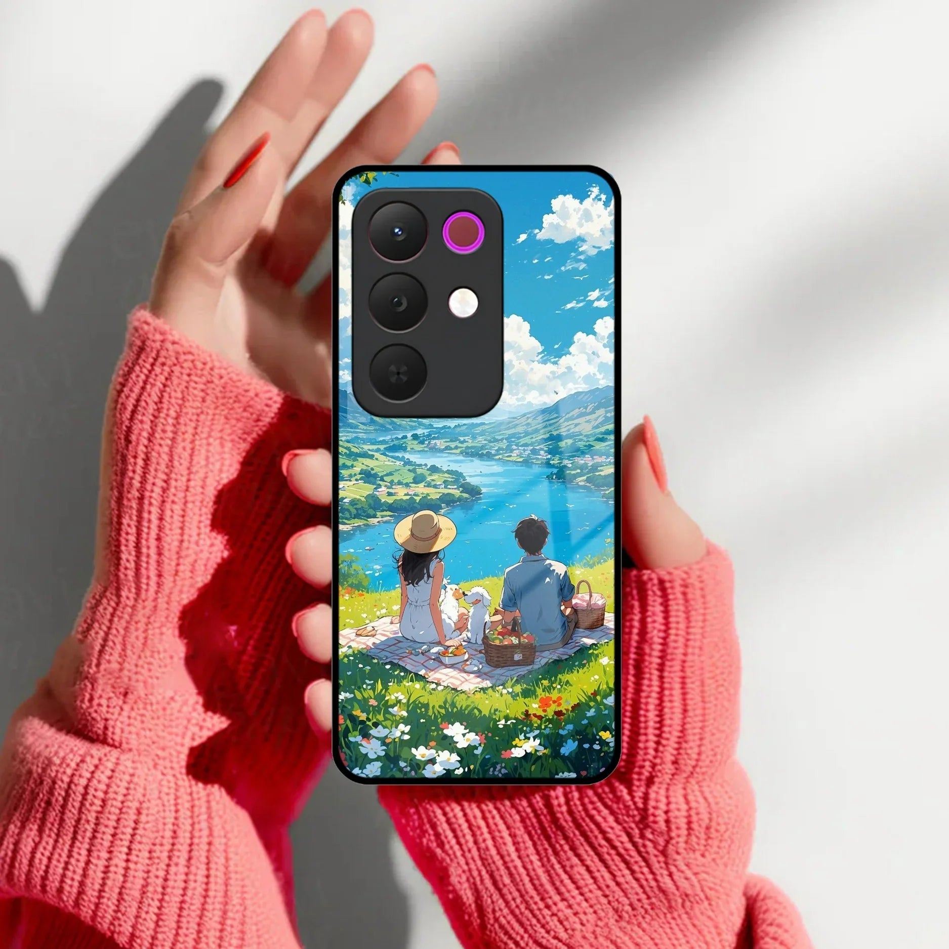 Lakeside Whimsy Glass Case Cover For Realme/Narzo