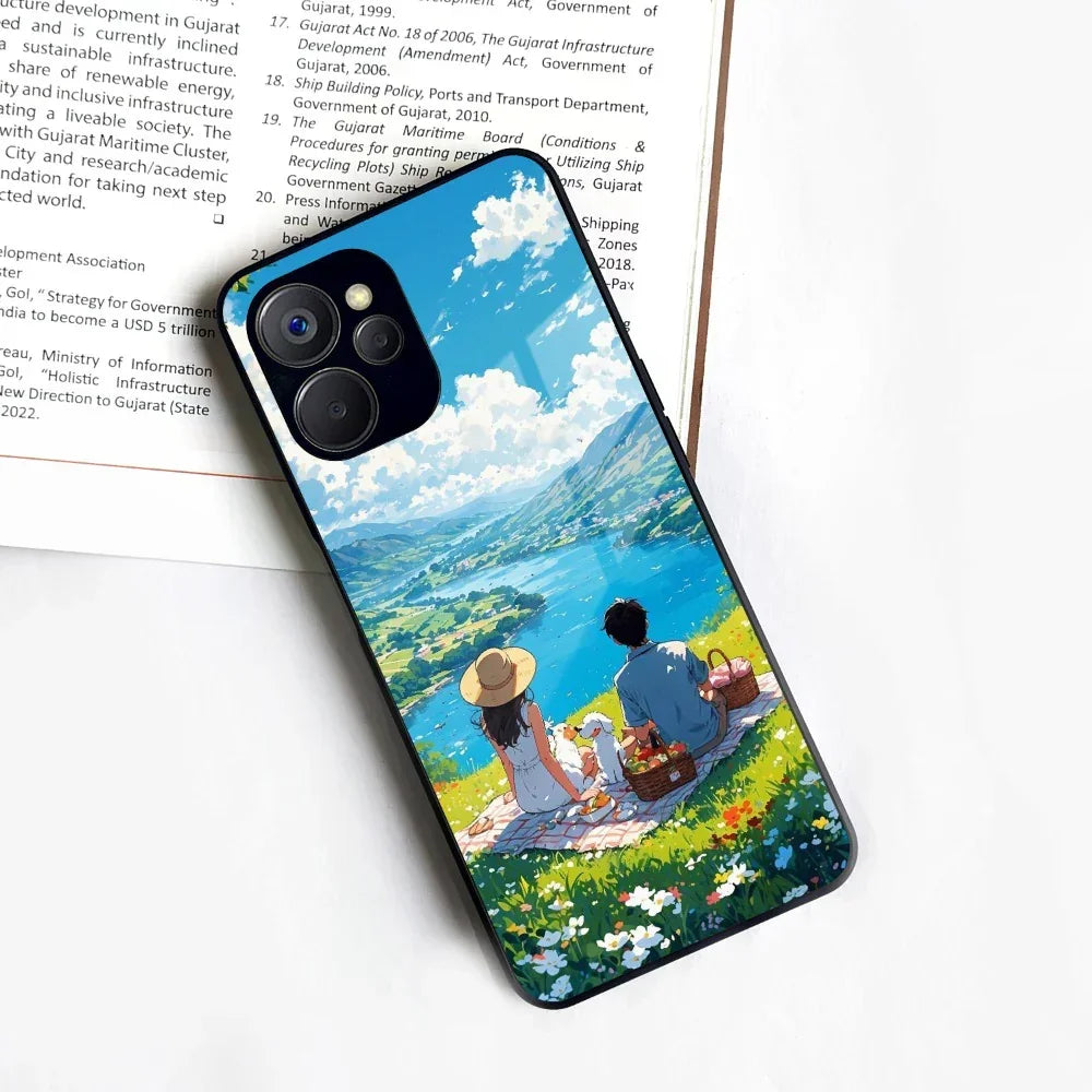 Lakeside Whimsy Glass Case Cover For Realme/Narzo - ShopOnCliQ
