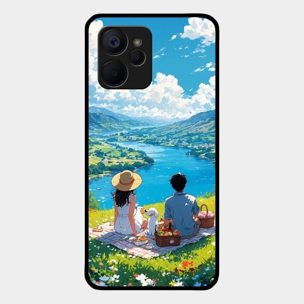 Lakeside Whimsy Glass Case Cover For Realme 9I 5G