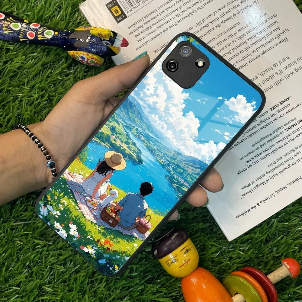 Lakeside Whimsy Glass Case Cover For Realme/Narzo - ShopOnCliQ