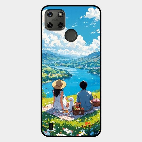 Lakeside Whimsy Glass Case Cover For Realme C21Y