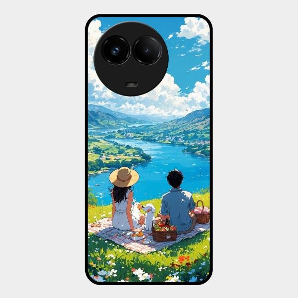 Lakeside Whimsy Glass Case Cover For Realme C67 5G