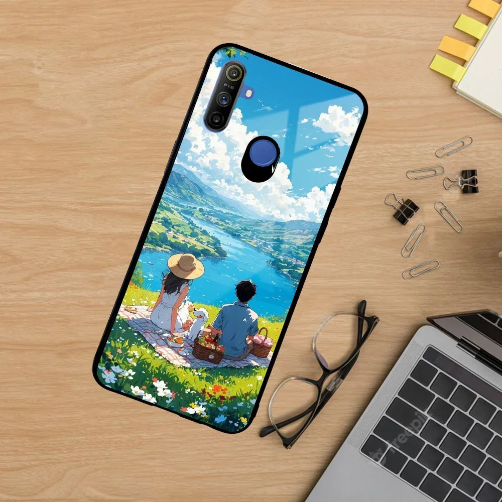 Lakeside Whimsy Glass Case Cover For Realme/Narzo - ShopOnCliQ