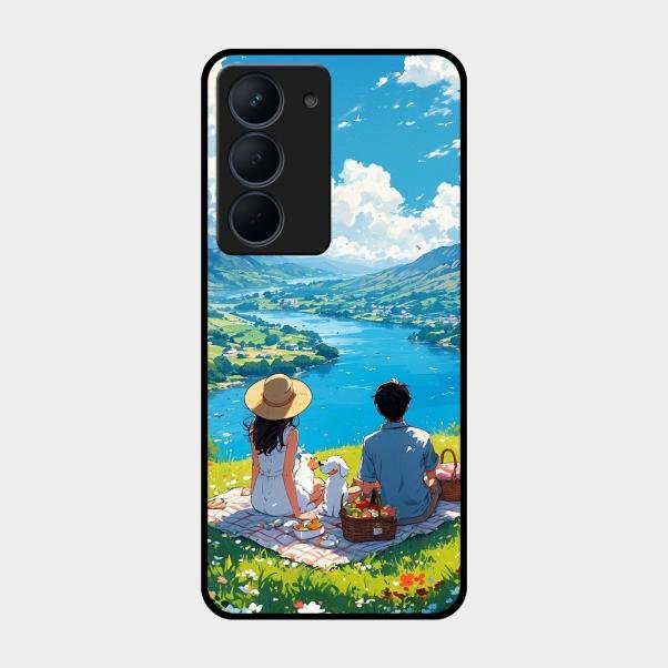 Lakeside Whimsy Glass Case Cover For Realme Narzo 80X 5G