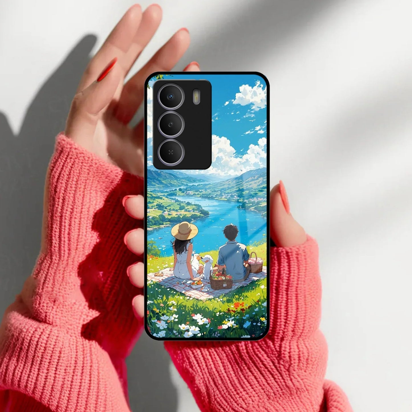 Lakeside Whimsy Glass Case Cover For Realme/Narzo - ShopOnCliQ