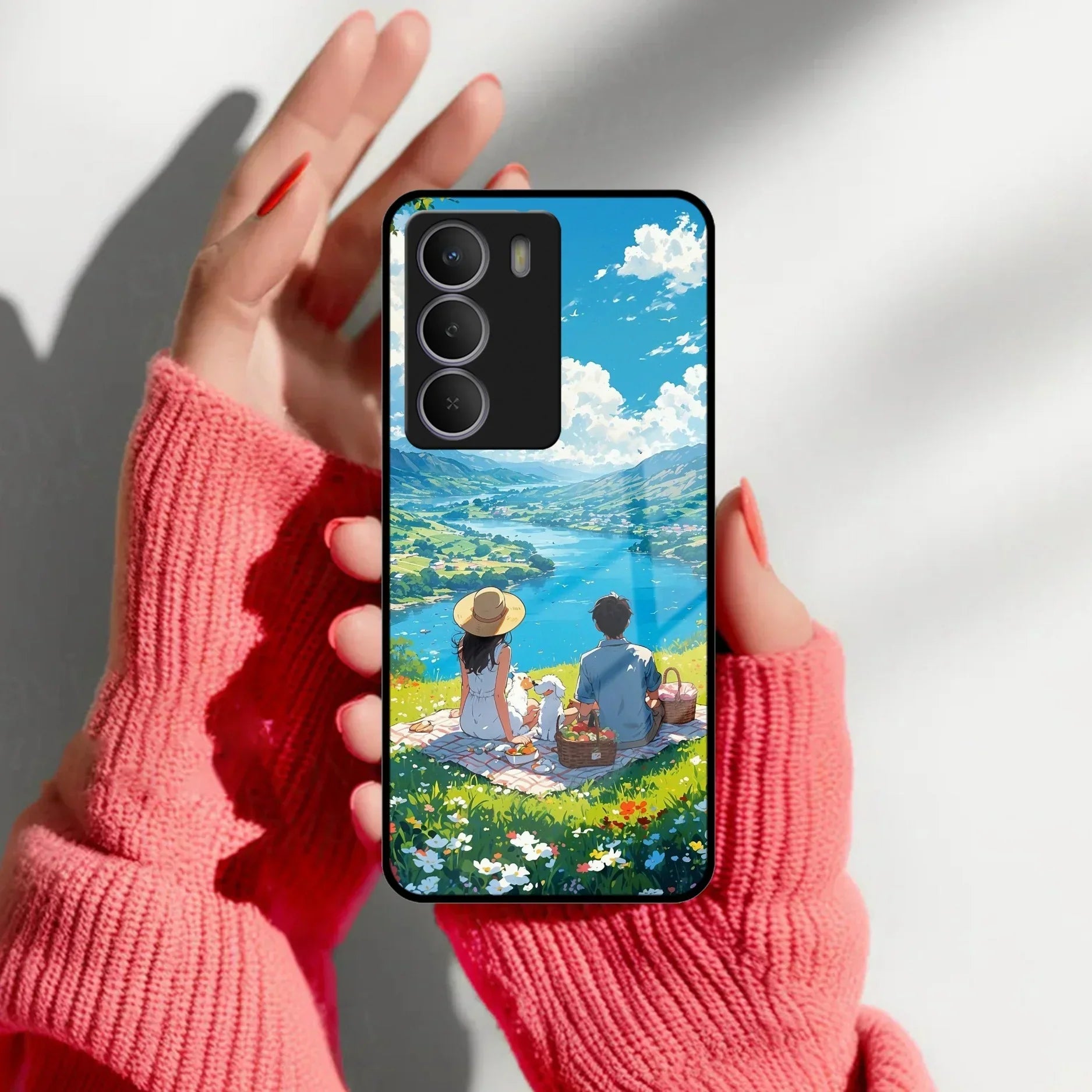 Lakeside Whimsy Glass Case Cover For Realme/Narzo - ShopOnCliQ