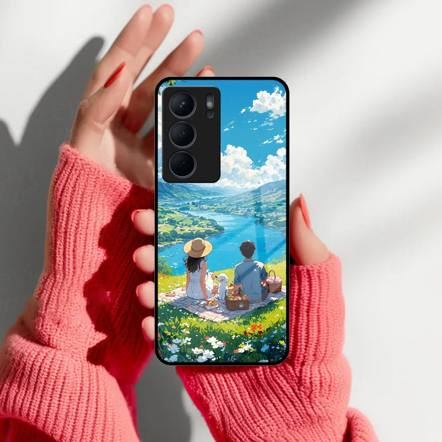 Lakeside Whimsy Glass Case Cover For Realme/Narzo - ShopOnCliQ