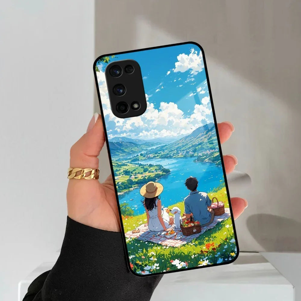 Lakeside Whimsy Glass Case Cover For Realme/Narzo - ShopOnCliQ