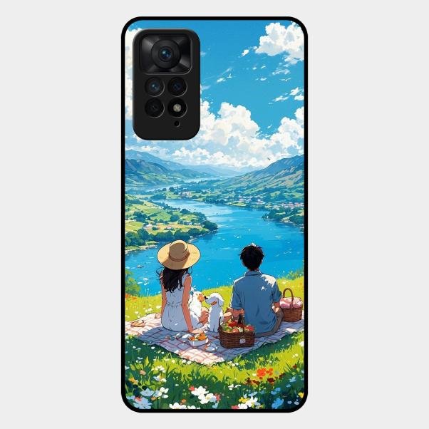 Lakeside Whimsy Glass Case Cover For Redmi Note 11 Pro 5G