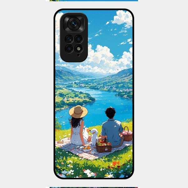 Lakeside Whimsy Glass Case Cover For Redmi Note 11
