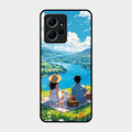 Lakeside Whimsy Glass Case Cover For Redmi Note 12 4G
