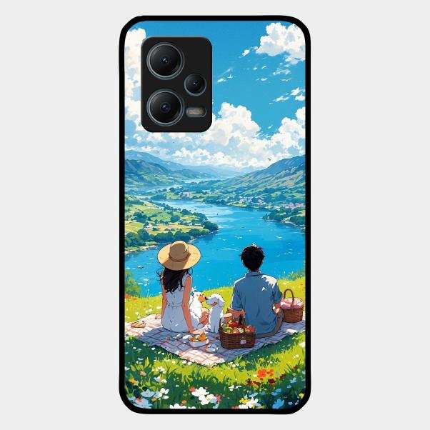 Lakeside Whimsy Glass Case Cover For Redmi Note 12 5G