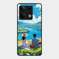 Lakeside Whimsy Glass Case Cover For Redmi Note 13 5G