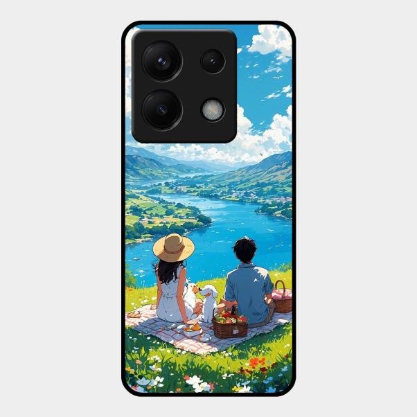 Lakeside Whimsy Glass Case Cover For Redmi Note 13 Pro 5G