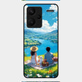 Lakeside Whimsy Glass Case Cover For Redmi Note 13 Pro Plus 5G