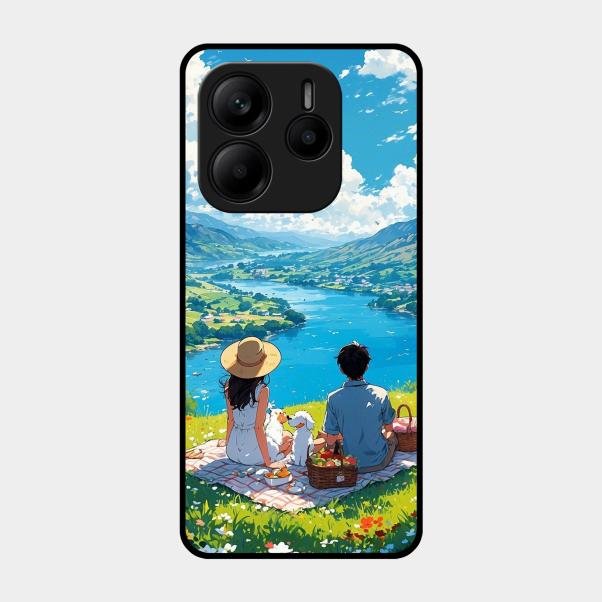 Lakeside Whimsy Glass Case Cover For Redmi Note 14 5G