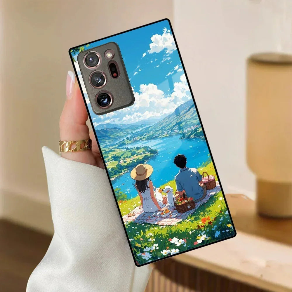 Lakeside Whimsy Glass Case Cover For Samsung - ShopOnCliQ