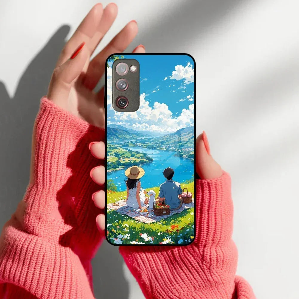Lakeside Whimsy Glass Case Cover For Samsung - ShopOnCliQ