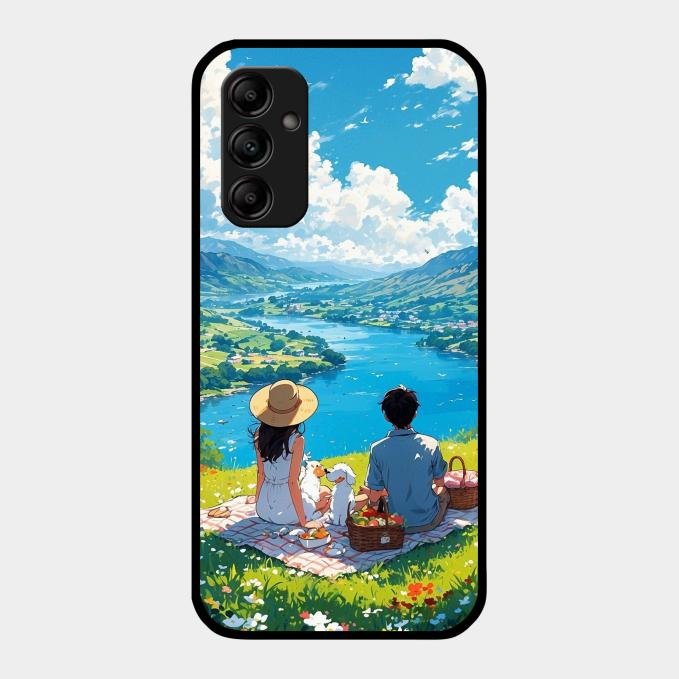 Lakeside Whimsy Glass Case Cover For Samsung Galaxy A14 5G