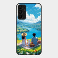 Lakeside Whimsy Glass Case Cover For Samsung Galaxy A15 5G