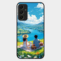 Lakeside Whimsy Glass Case Cover For Samsung Galaxy A34 5G