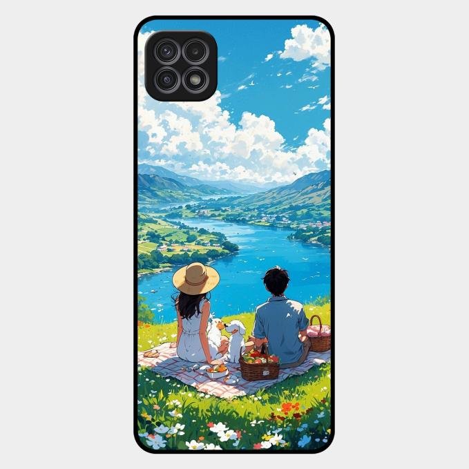 Lakeside Whimsy Glass Case Cover For Samsung Galaxy F42 5G