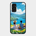 Lakeside Whimsy Glass Case Cover For Samsung Galaxy M14 5G