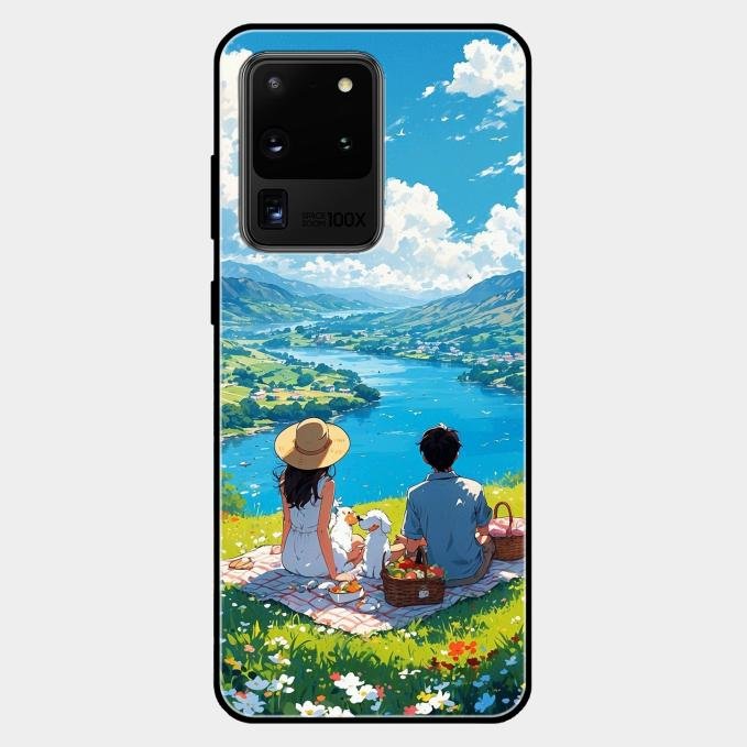 Lakeside Whimsy Glass Case Cover For Samsung Galaxy S20 Ultra