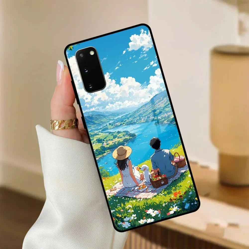 Lakeside Whimsy Glass Case Cover For Samsung - ShopOnCliQ