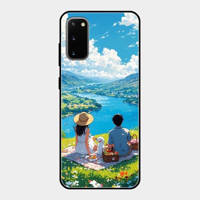 Lakeside Whimsy Glass Case Cover For Samsung Galaxy S20