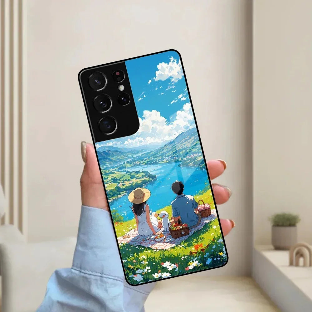 Lakeside Whimsy Glass Case Cover For Samsung - ShopOnCliQ