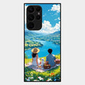 Lakeside Whimsy Glass Case Cover For Samsung Galaxy S22 Ultra 5G