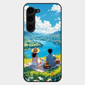 Lakeside Whimsy Glass Case Cover For Samsung Galaxy S23 Plus 5G